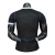Camisa masculina Chelsea III 25/26 preta da Nike com detalhes em azul e branco, exibida em manequim preto