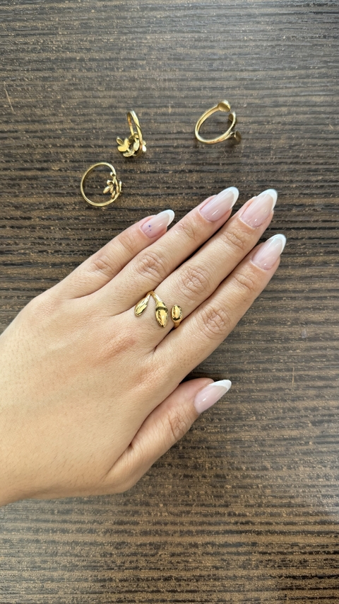 Anel folhas regulável