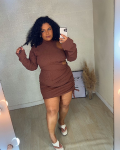 Vestido Gringa Marrom