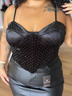Corset Plus Size Strass Night na internet