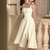 Lovito Elegante Vestido Feminino Liso com Laço Frontal e Traseiro L74ED185(Multicolorido) na internet