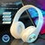 Fone de ouvido Bluetooth sem fio montado na cabeça baixo e-sports jogos música