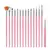 Kit 15 Pincéis Decoração Unhas Nail Art Pincel Profissional - EDUARDO ULTILIDADES