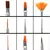 Kit 15 Pincéis Decoração Unhas Nail Art Pincel Profissional na internet