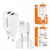 Cabo do carregador USB do iPhone Turbo 25 5W, 2 Encases, Para Uso, Android, Qual