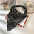 Primavera Feminino Combina Com Tudo Bolsa Cabeça Triângulo Cachecol Elástico Faixa floral Quadrada scrunchie Fita Cabelo Gravata - loja online