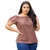 Blusa Feminina Ciganinha Ombros A Mostra Casual Lisa Crepe Acetinado (130bluscig - loja online