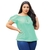 Blusa Feminina Ciganinha Ombros A Mostra Casual Lisa Crepe Acetinado (130bluscig