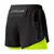 Imagem do Calções de corrida masculinas de secagem rápida fitness preto dupla camada sh