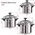 Panela de pressão profissional de 3l/5l/7l, panelas de alumínio resistentes à - comprar online