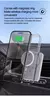 100w magnético sem fio carregador de carro saída ar suporte do telefone para i - comprar online