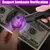 Lanterna ultravioleta uv 9led, flash fluorescente, detector de luz negra para ur na internet