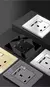 Tomada de parede preta do reino unido 13a com tomada de carga rápida usb c 18w, - comprar online