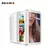 Mini geladeira portátil de maquiagem 4l com espelho de luz led, geladeira de ar - comprar online