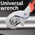 Chave universal para trabalhar madeira, aço inoxidável, reforço, tubo multifu