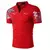 Camisa polo masculina camisa de golfe estampas gráficas com decote em v ao ar l