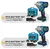 Gismo 1200N.M Torque Brushless Chave de impacto elétrica 1/2 polegada Chave de - comprar online