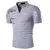 Camisa polo masculina camisa de golfe estampas gráficas com decote em v ao ar l - loja online