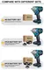 Imagem do Gismo 1200N.M Torque Brushless Chave de impacto elétrica 1/2 polegada Chave de
