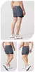 Calções de corrida masculinas de secagem rápida fitness preto dupla camada sh - comprar online
