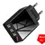 Carregador rápido usb de 3 portas com display led, adaptador de telefone para i na internet