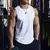 Novo masculino ginásio tanque superior roupas de treinamento de fitness de ráp