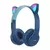 Bonito gato orelha bluetooth fone de ouvido compatível com led sem fio criança - comprar online