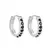Argollas con cubics negros | 14mm - comprar online