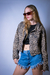 Campera crop animal print - comprar online