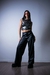 Pantalón engomado Wide Leg - comprar online