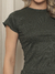 Imagem do Conjunto Canelado Blusa E Short Manga Curta Prium Tecido Canelado Kit