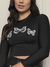 Cropped Manga Longa Estampado - loja online