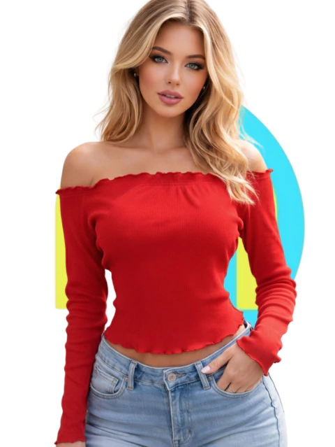 Blusa LiLi Ciganinha Manga Longa frufru - comprar online