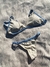 Bikini con líneas celestes