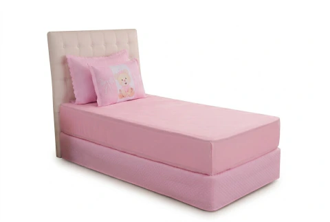 Jg de Lençol Princesa Ursa Solteiro 03 PÇs Rosa