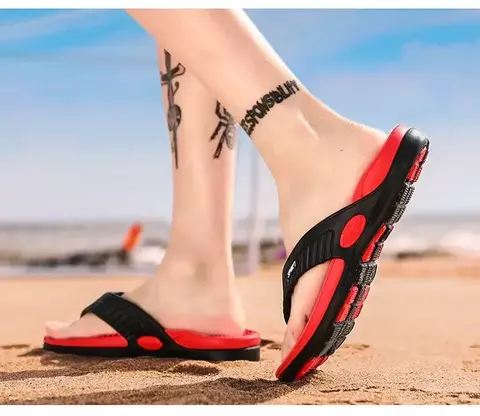 Chinelos de massagem para homens verão respirável de praia