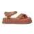 Sandália Feminina Flatform Papete Tiras Fivela Marrom Hamitie na internet