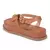 Sandália Feminina Flatform Papete Tiras Fivela Marrom Hamitie - Hamitie