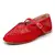 Sapatilha Boneca em Tela com Tira de Fivela Vermelho Hamitie - Hamitie