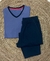 Pijama Eyelit escote V