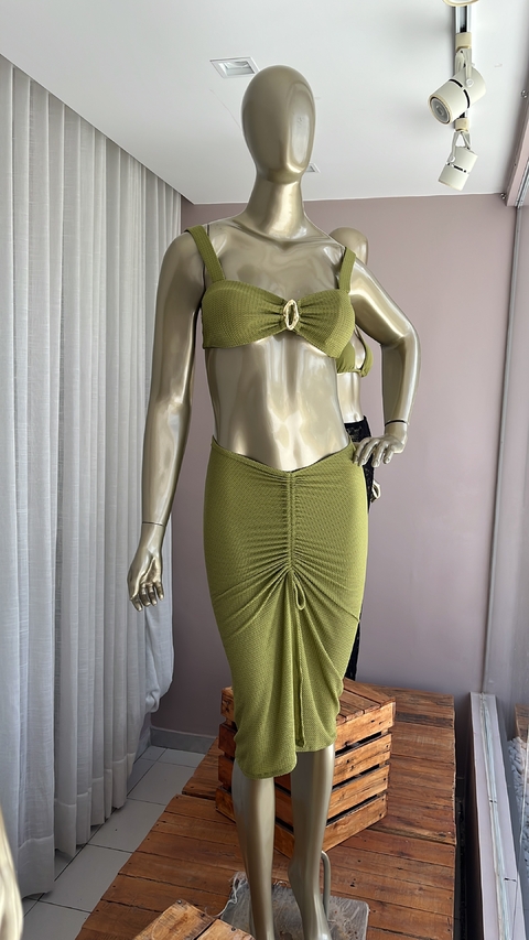 SAIA FRANZIDA VERDE OLIVA - comprar online