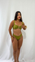 BIQUINI ROMANA TEXT VERDE OLIVA - comprar online