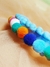 Arquinho Pom pom azul - comprar online
