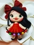 Laço Branco e Dourado Bonequinha PomPom - comprar online