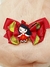 Laço Vermelho e Dourado Bonequinha PomPom - comprar online