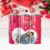 Termo Skinny Tumbler personalizado para San Valentín con diseño romántico y foto de pareja.