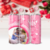 Termo Skinny Tumbler personalizado para San Valentín con diseño romántico y foto de pareja.