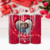 Termo Skinny Tumbler personalizado para San Valentín con diseño romántico y foto de pareja.