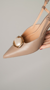 SCARPIN FENDI MADRE PEROLA