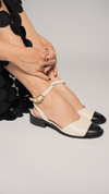 SAPATO SLINGBACK EM COURO PB